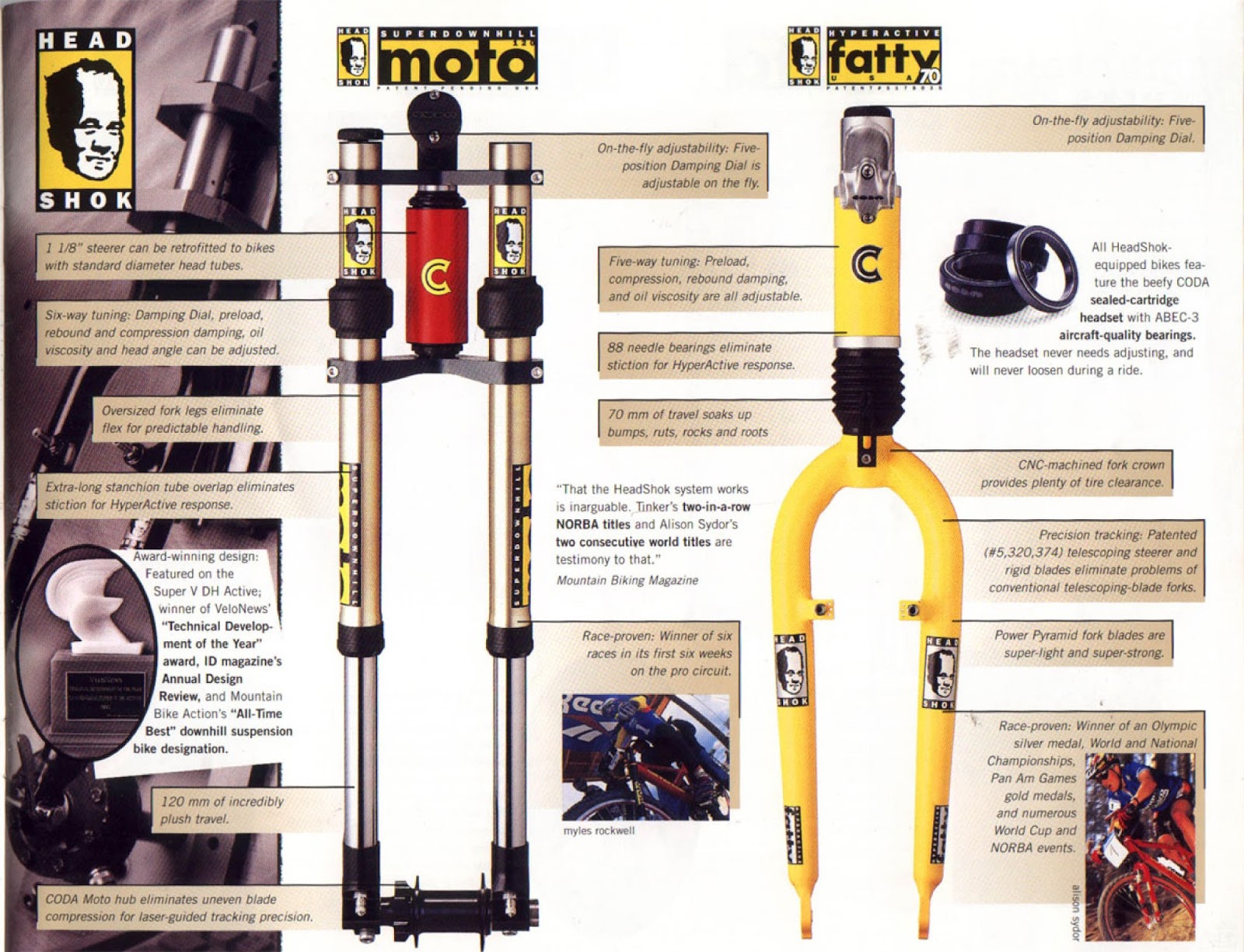 Headshok Moto 120 – Retro Forks Bike